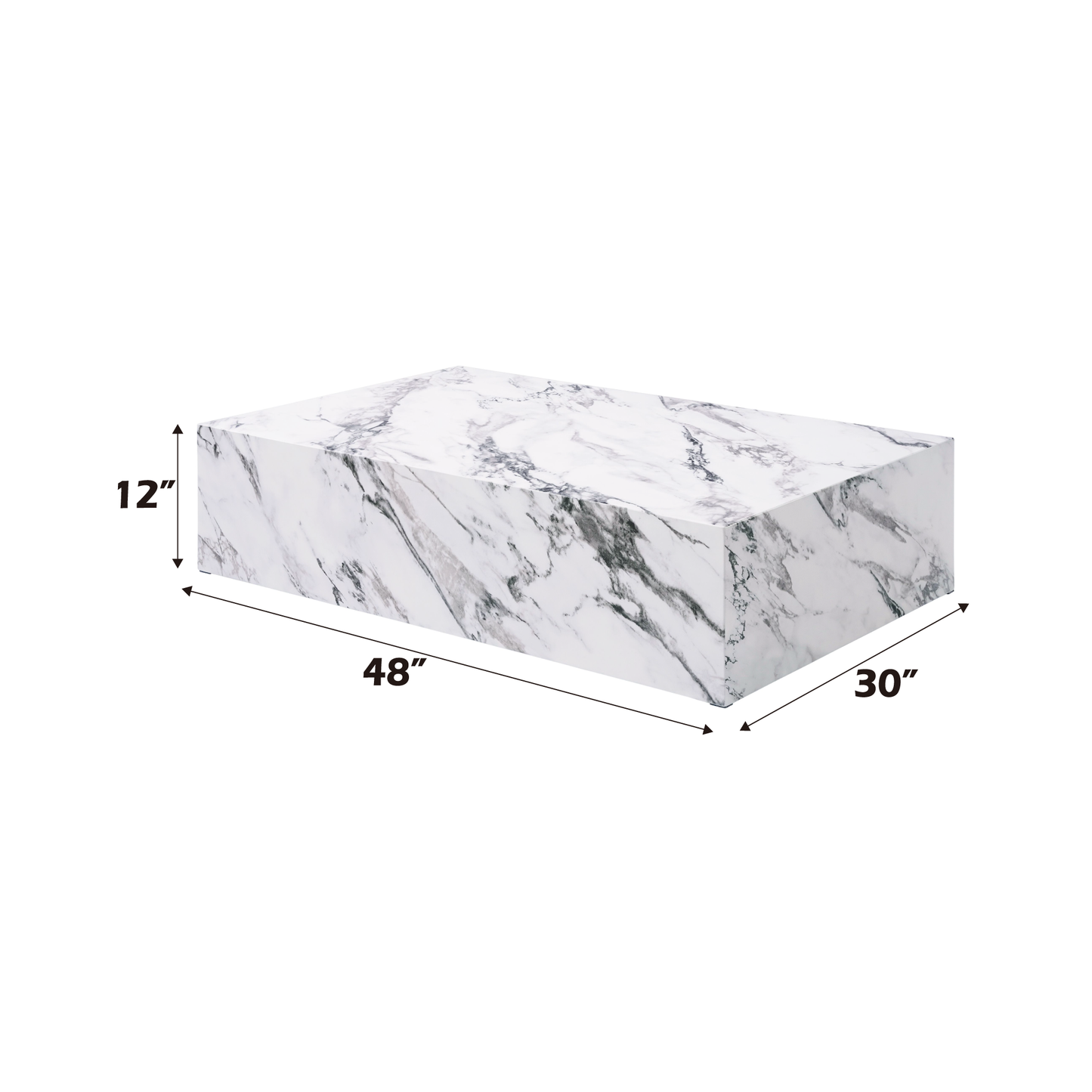 Fritzy Engineered Stone Coffee Table FredCo