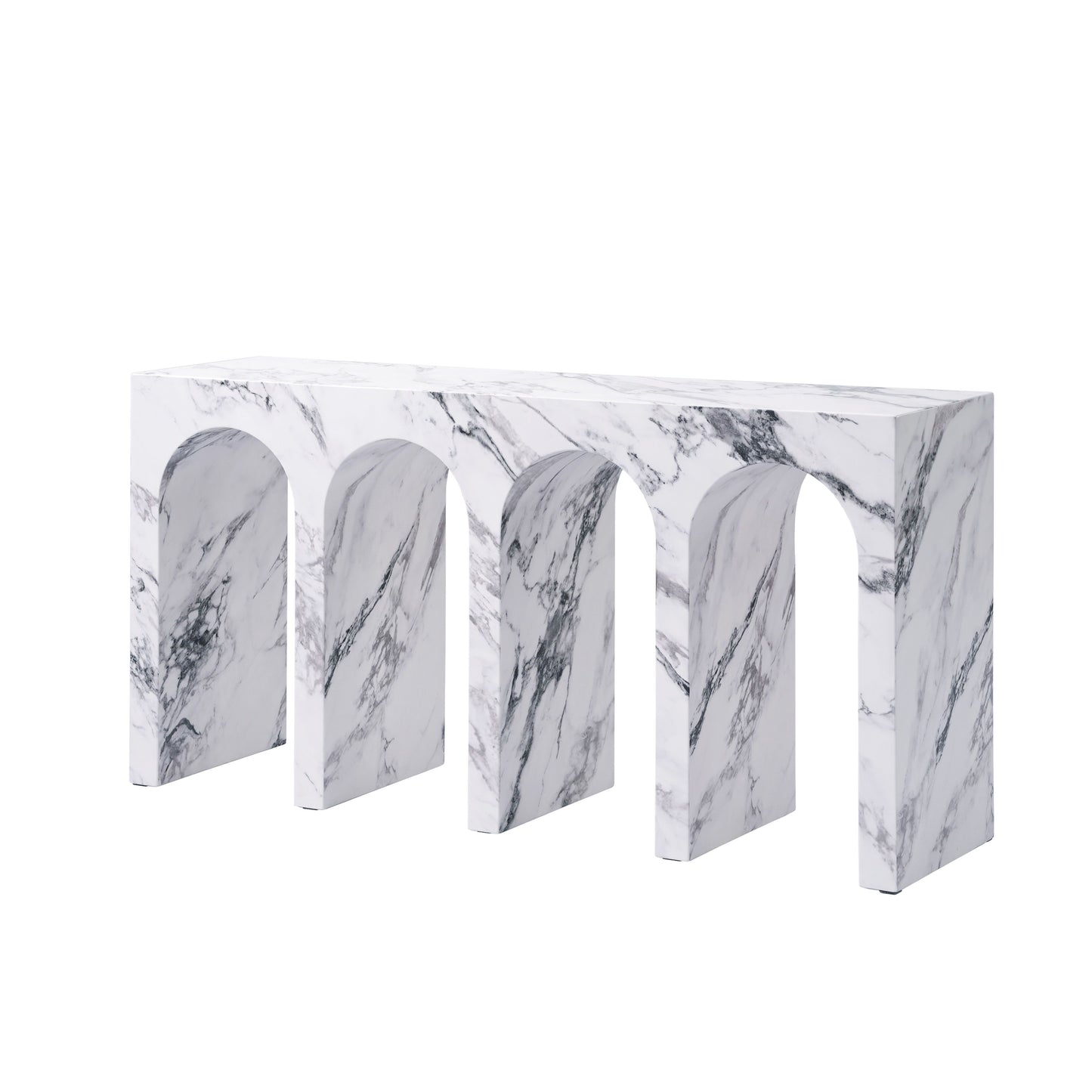 Fritzy Engineered Stone Console Table FredCo