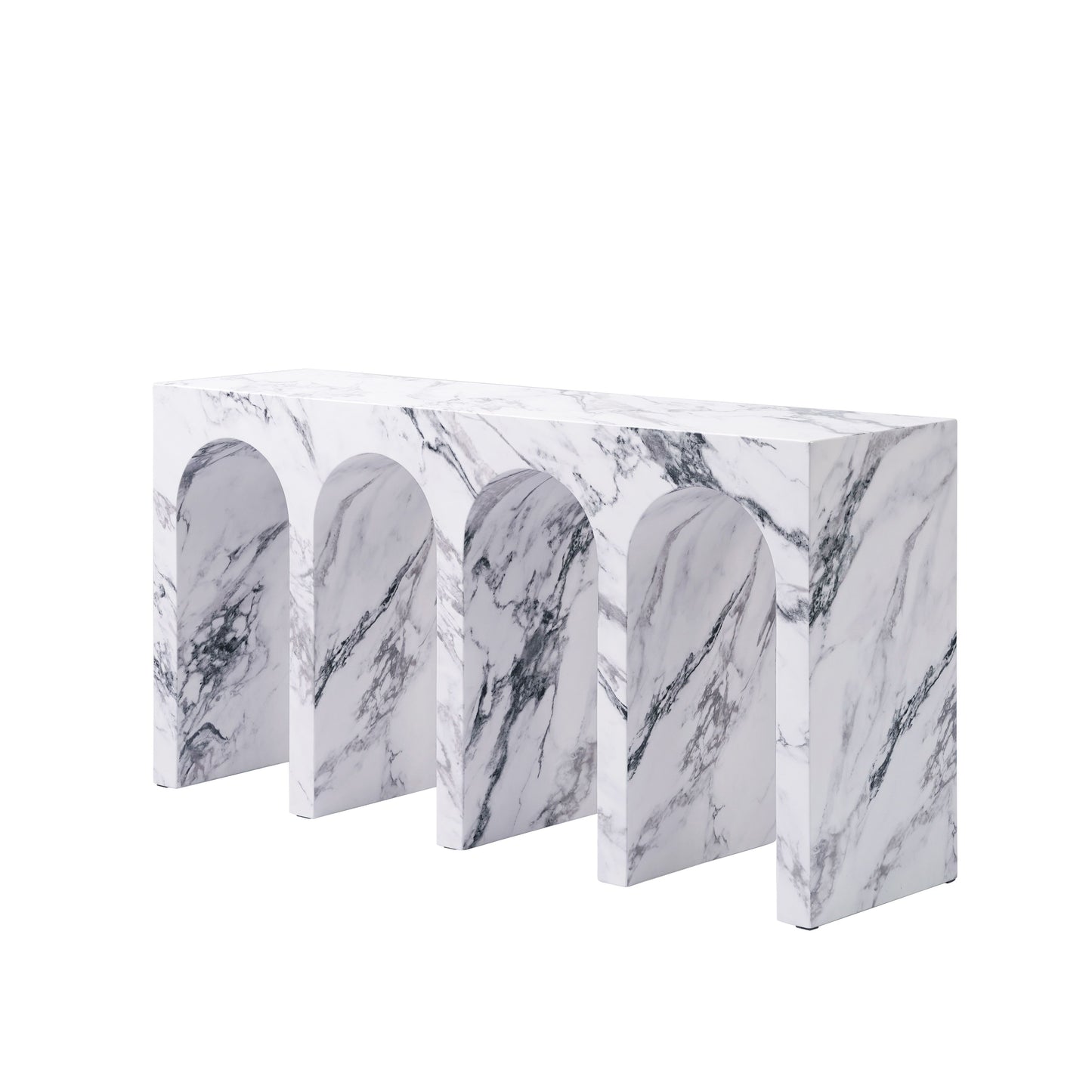 Fritzy Engineered Stone Console Table FredCo