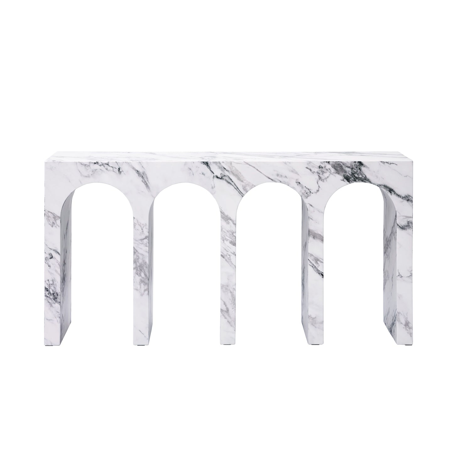 Fritzy Engineered Stone Console Table FredCo