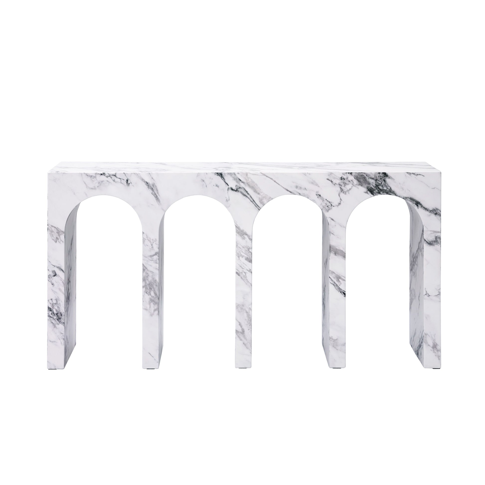 Fritzy Engineered Stone Console Table FredCo