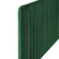 Full/Queen Modway Milenna Channel Tufted Performance Velvet Headboard FredCo