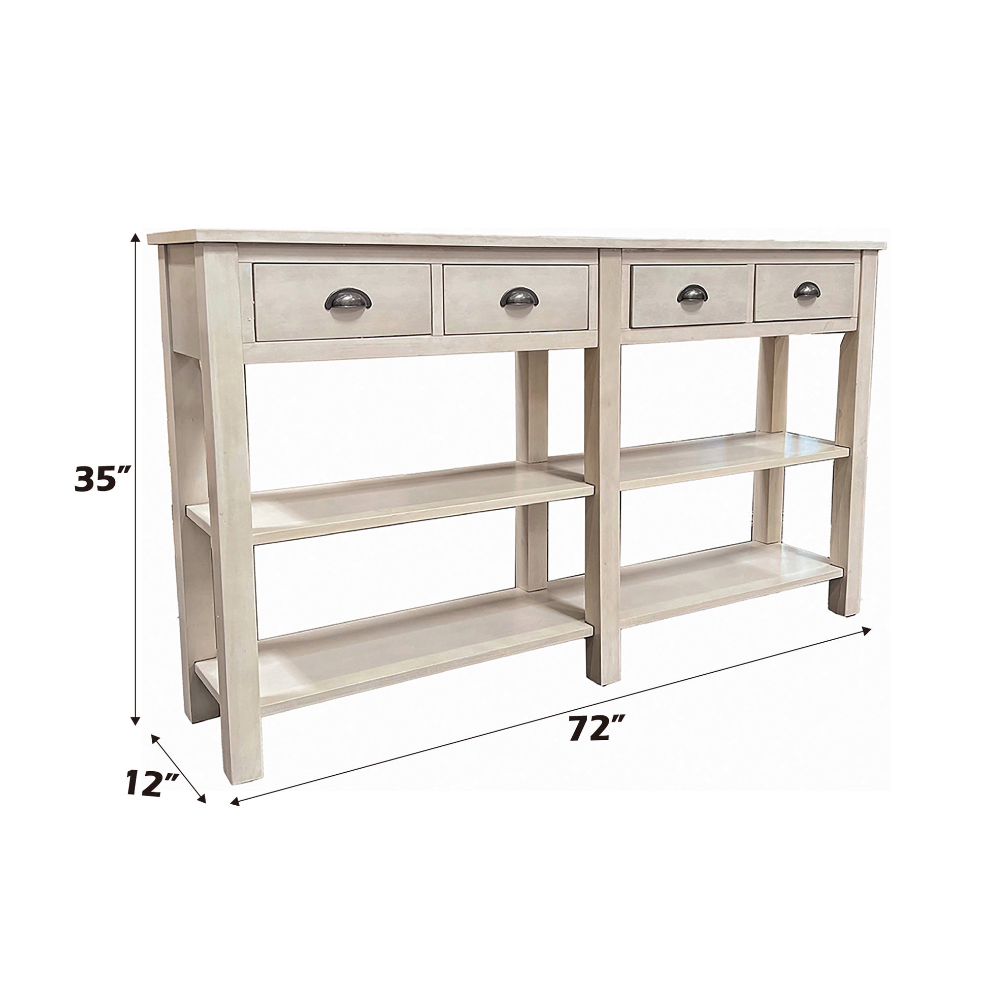 Galileo Cream Finish Console Table 2 FredCo
