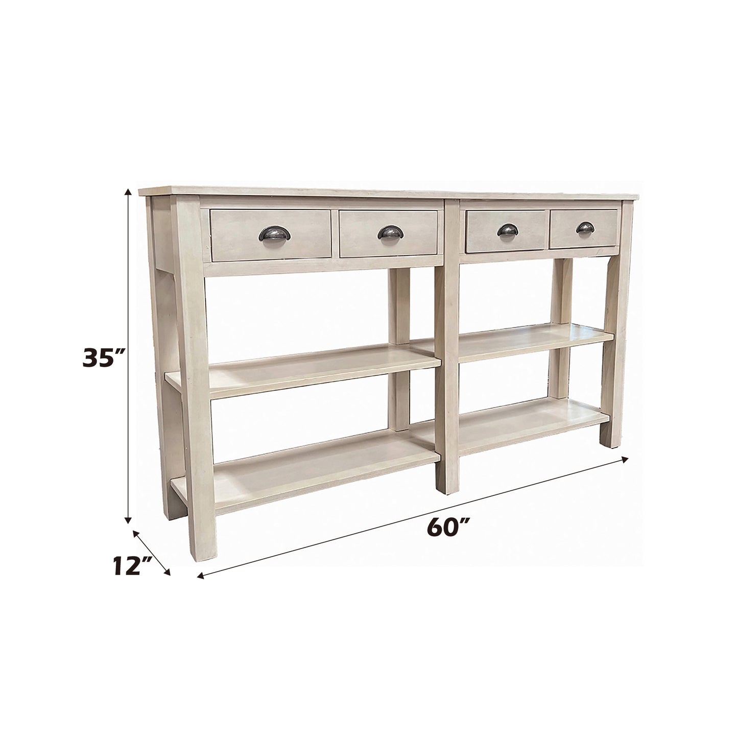 Galileo Cream Finish Console Table FredCo
