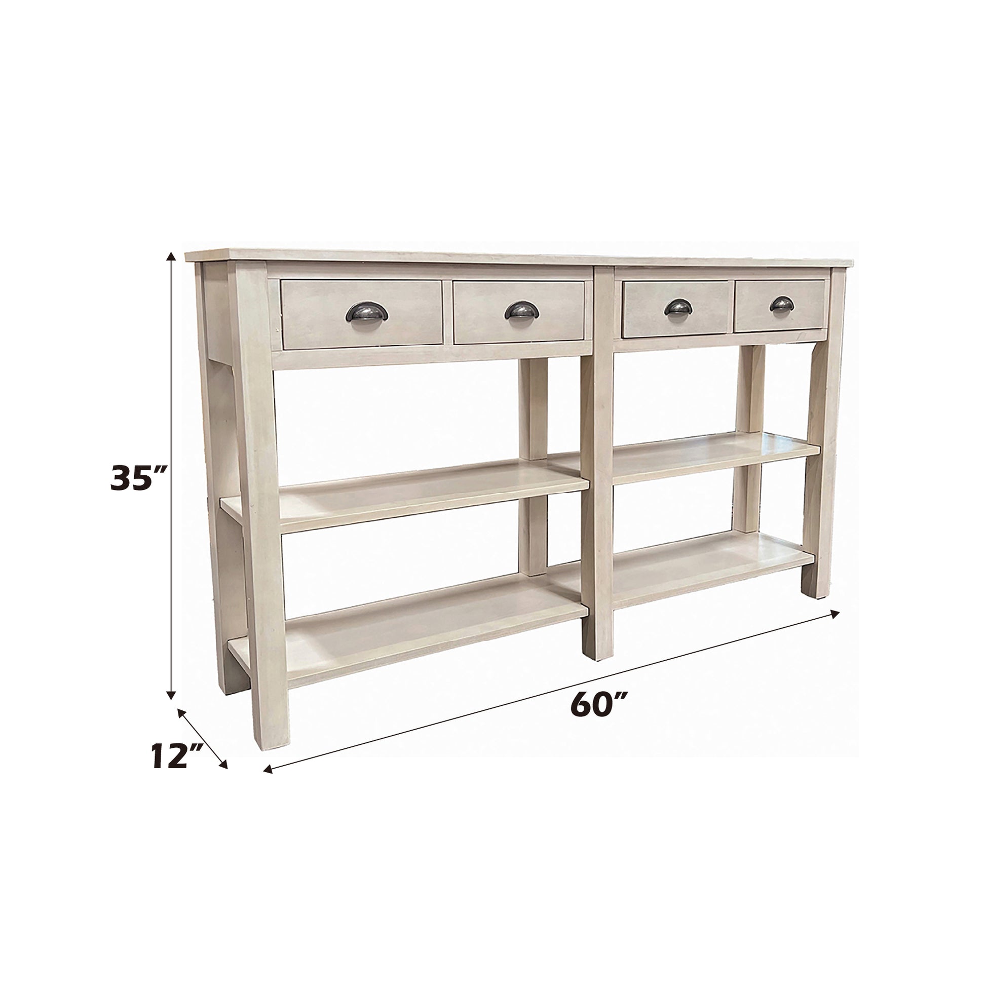 Galileo Cream Finish Console Table FredCo