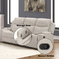 Galya Light Gray Chenille Motion Sofa FredCo