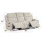 Galya Light Gray Chenille Motion Sofa FredCo