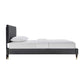 Garcelle Performance Velvet Queen Platform Bed, MOD-6290 FredCo