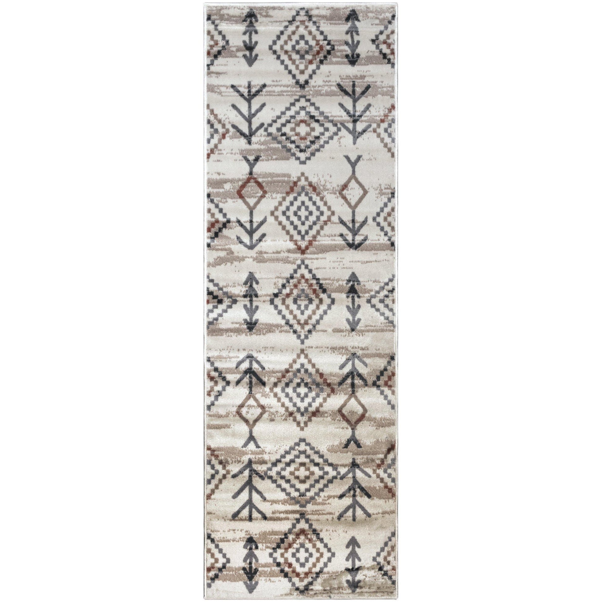 Gared Traditional Southwestern Rustic Tribal Rug FredCo