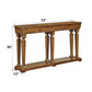 Garrison Oak Finish Console Table FredCo