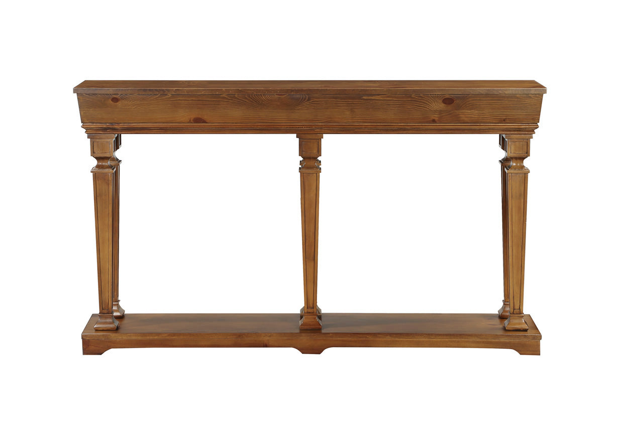 Garrison Oak Finish Console Table FredCo