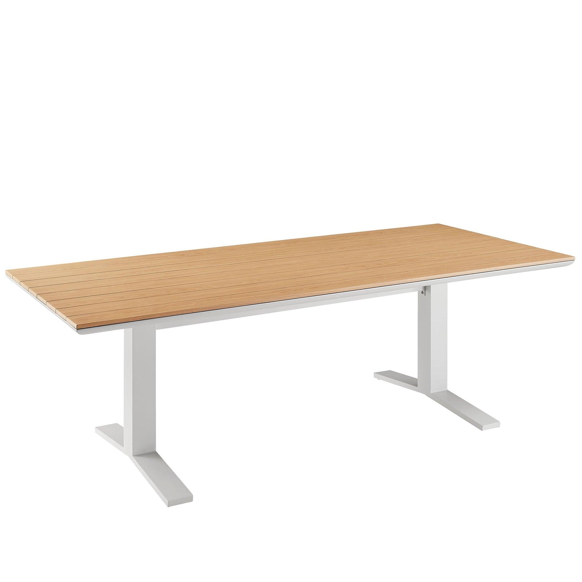 Gavelston 91" Outdoor Patio Aluminum Dining Table by Modway FredCo