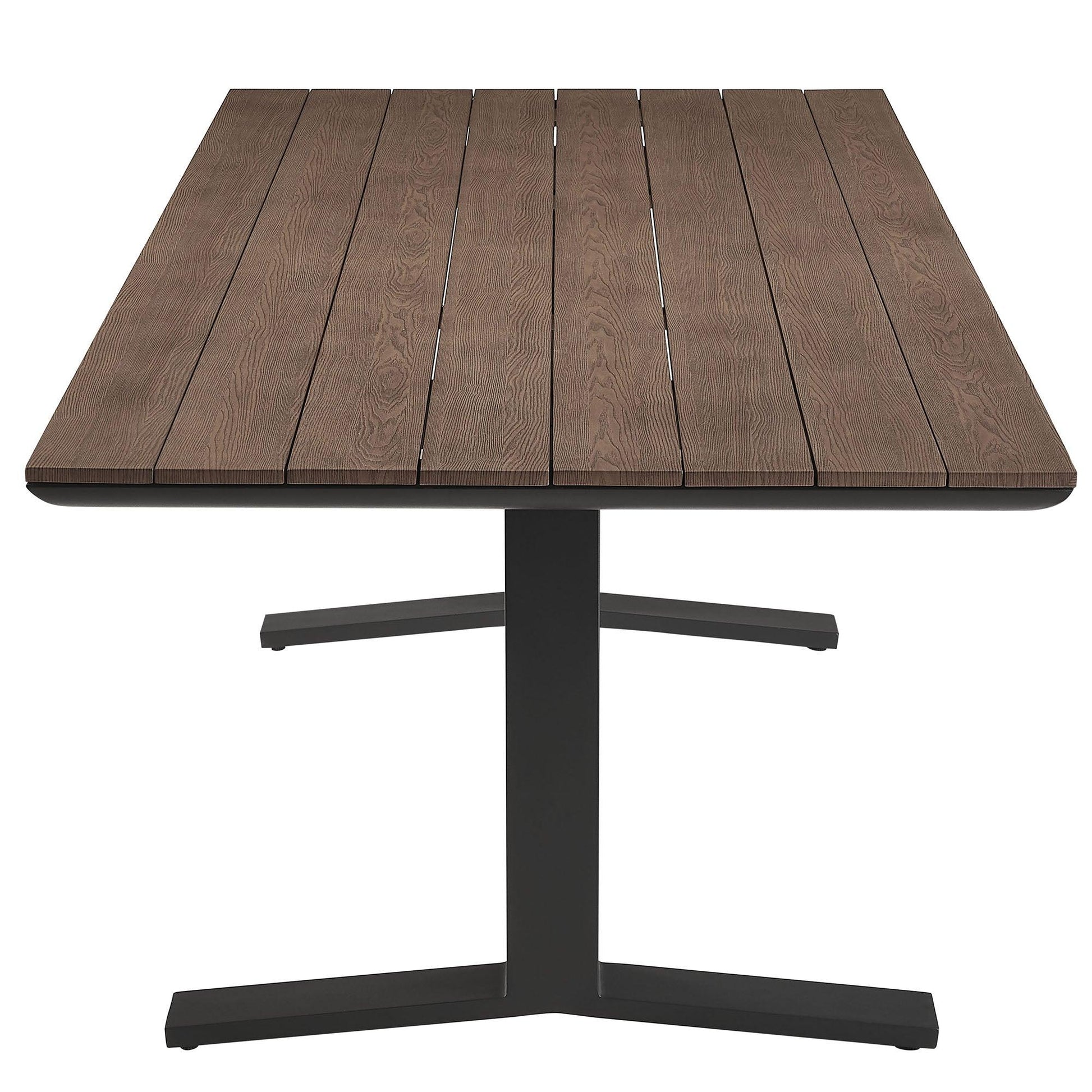 Gavelston 91" Outdoor Patio Aluminum Dining Table by Modway FredCo