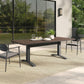 Gavelston 91" Outdoor Patio Aluminum Dining Table by Modway FredCo
