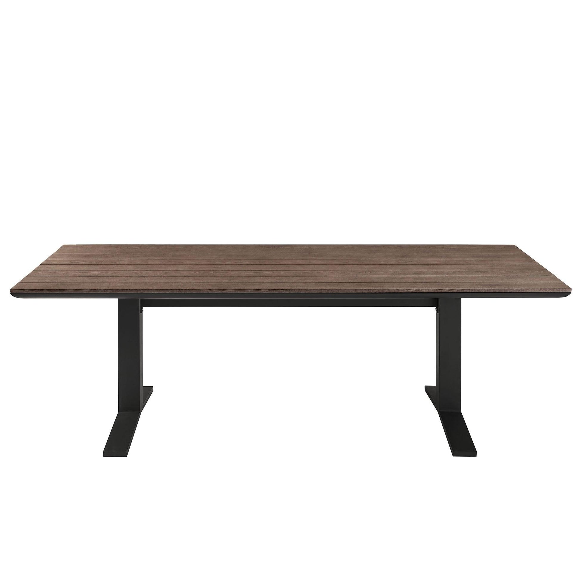 Gavelston 91" Outdoor Patio Aluminum Dining Table by Modway FredCo