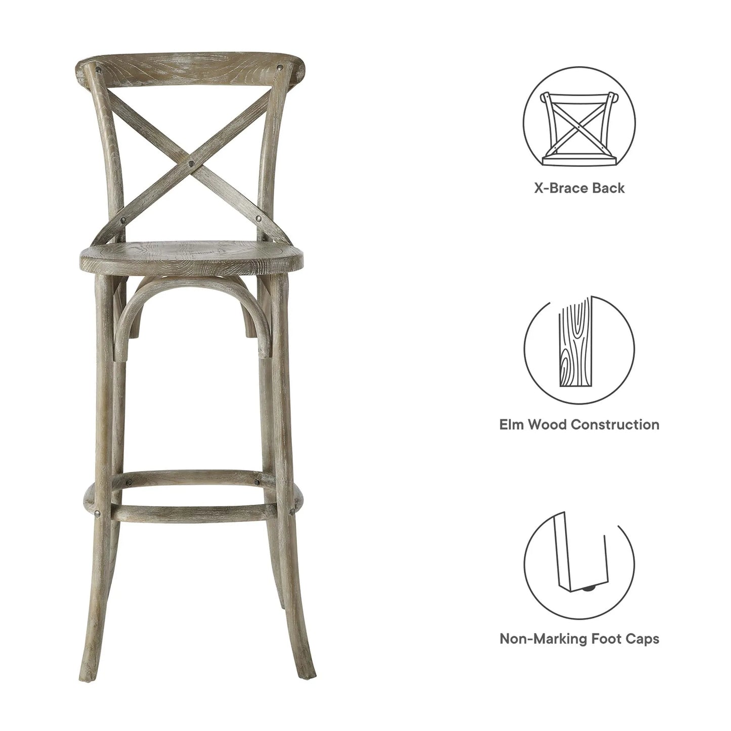 Gear Bar Stool by Modway EEI-5563 FredCo