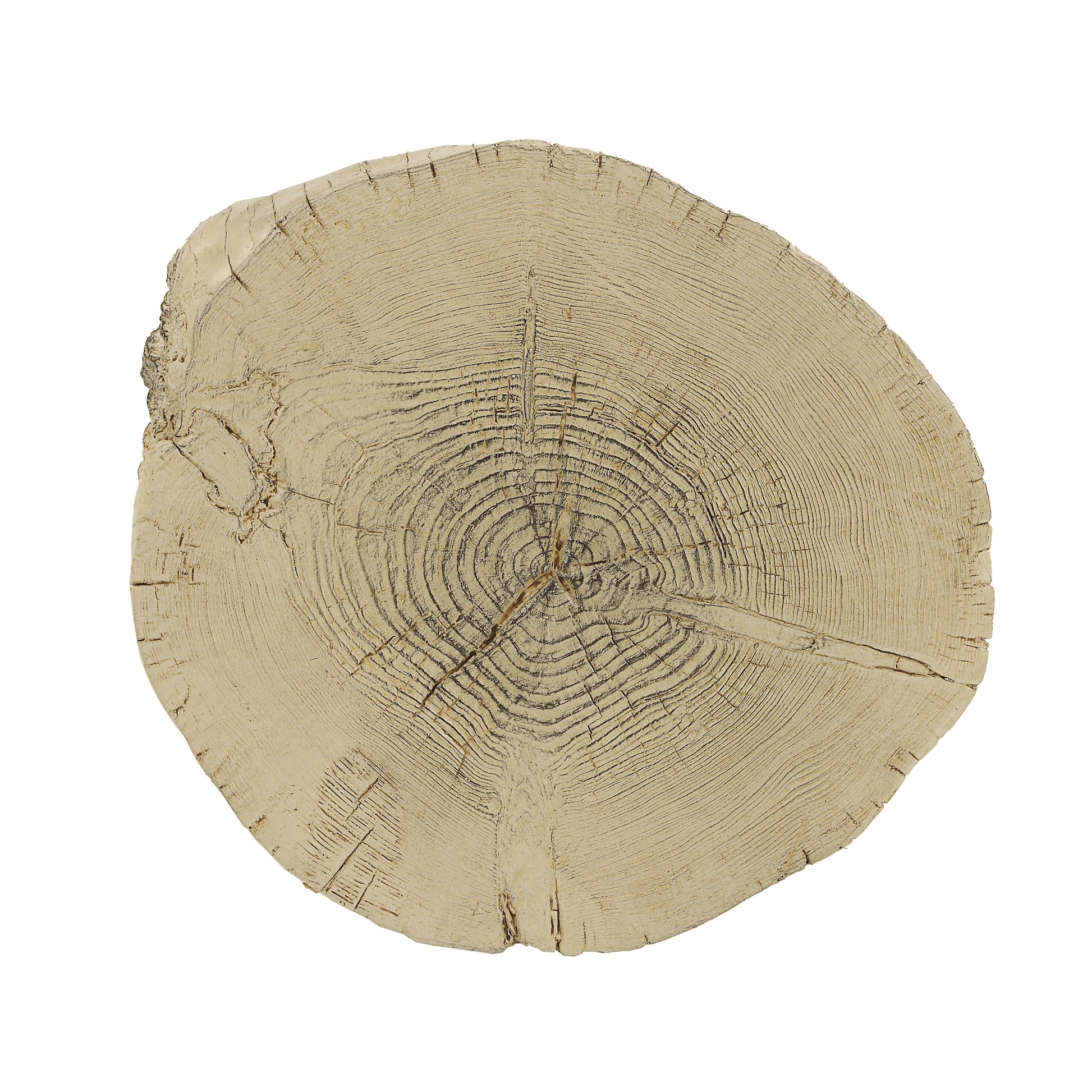 Gene Natural Brown Finish Fiber Concrete Accent Table FredCo