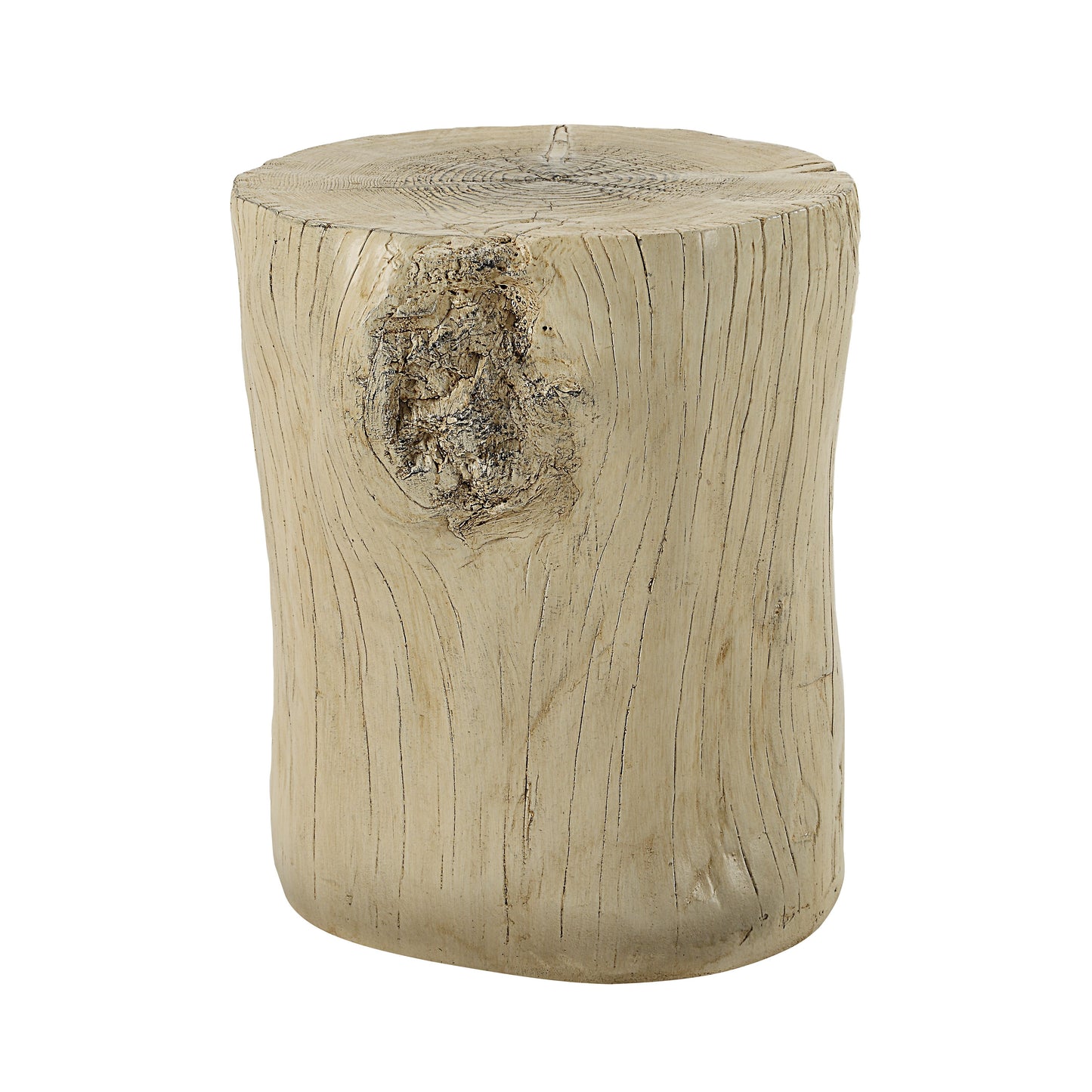 Gene Natural Brown Finish Fiber Concrete Accent Table FredCo