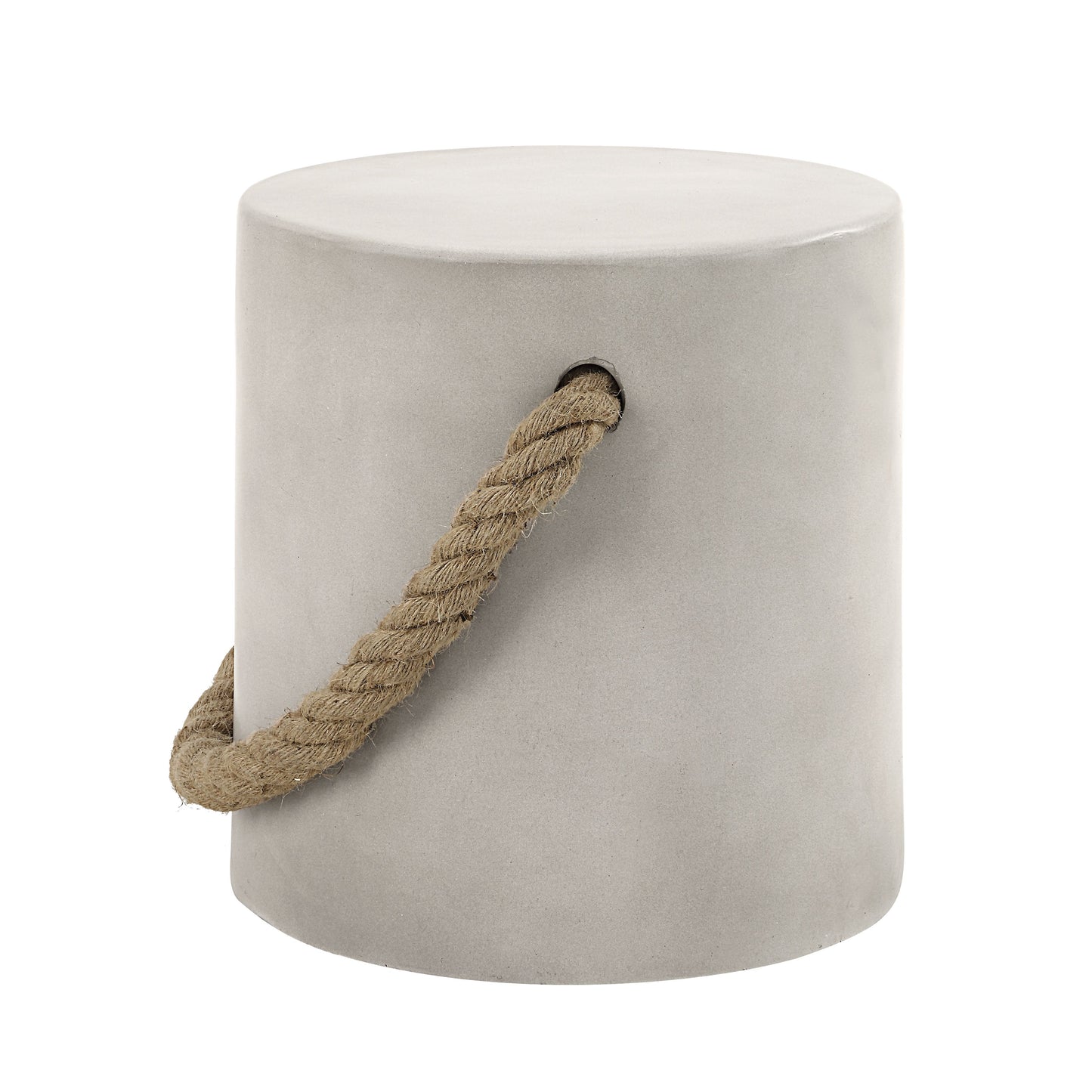 Gene Natural Gray Finish Fiber Concrete Accent Table FredCo