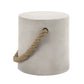 Gene Natural Gray Finish Fiber Concrete Accent Table FredCo