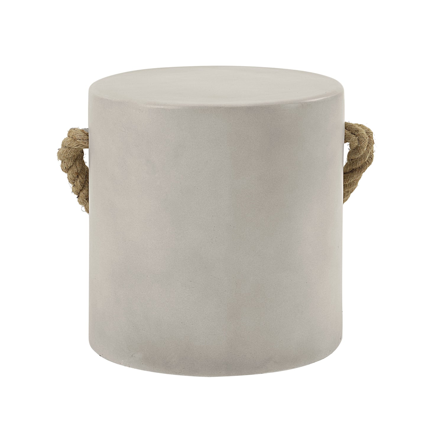Gene Natural Gray Finish Fiber Concrete Accent Table FredCo