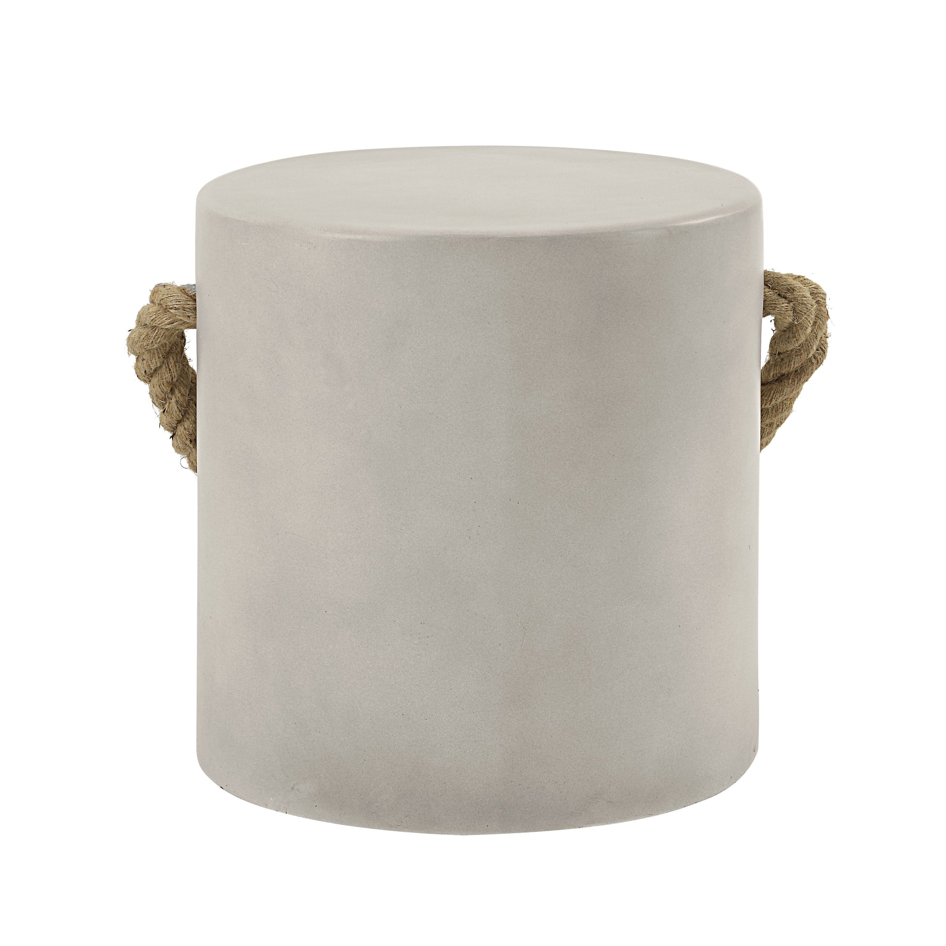Gene Natural Gray Finish Fiber Concrete Accent Table FredCo
