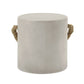 Gene Natural Gray Finish Fiber Concrete Accent Table FredCo