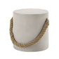 Gene Natural Gray Finish Fiber Concrete Accent Table FredCo