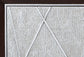 Geranio Metallic Silver & Walnut Finish Console Cabinet FredCo