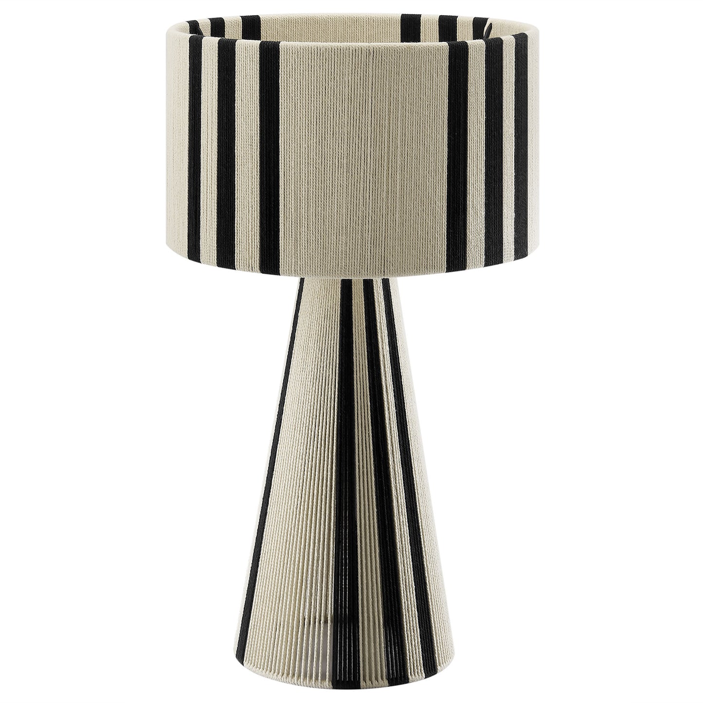 Gia Handwoven Cotton Thread Striped or Plain Table Lamp by Modway EEI-7262 FredCo