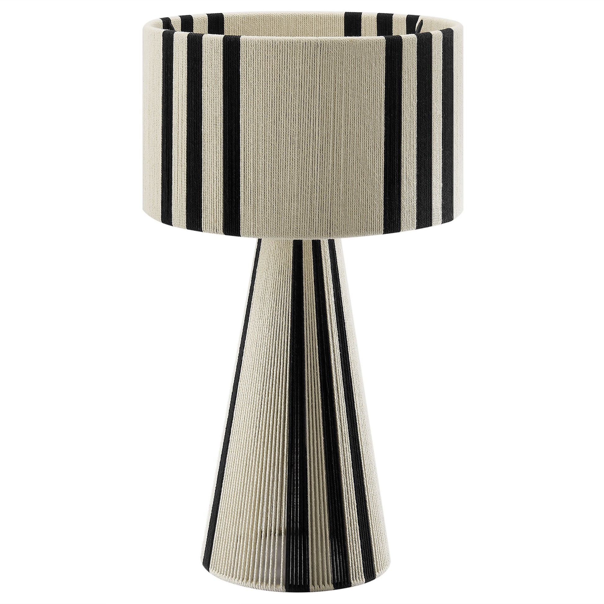 Gia Handwoven Cotton Thread Striped or Plain Table Lamp by Modway EEI-7262 FredCo