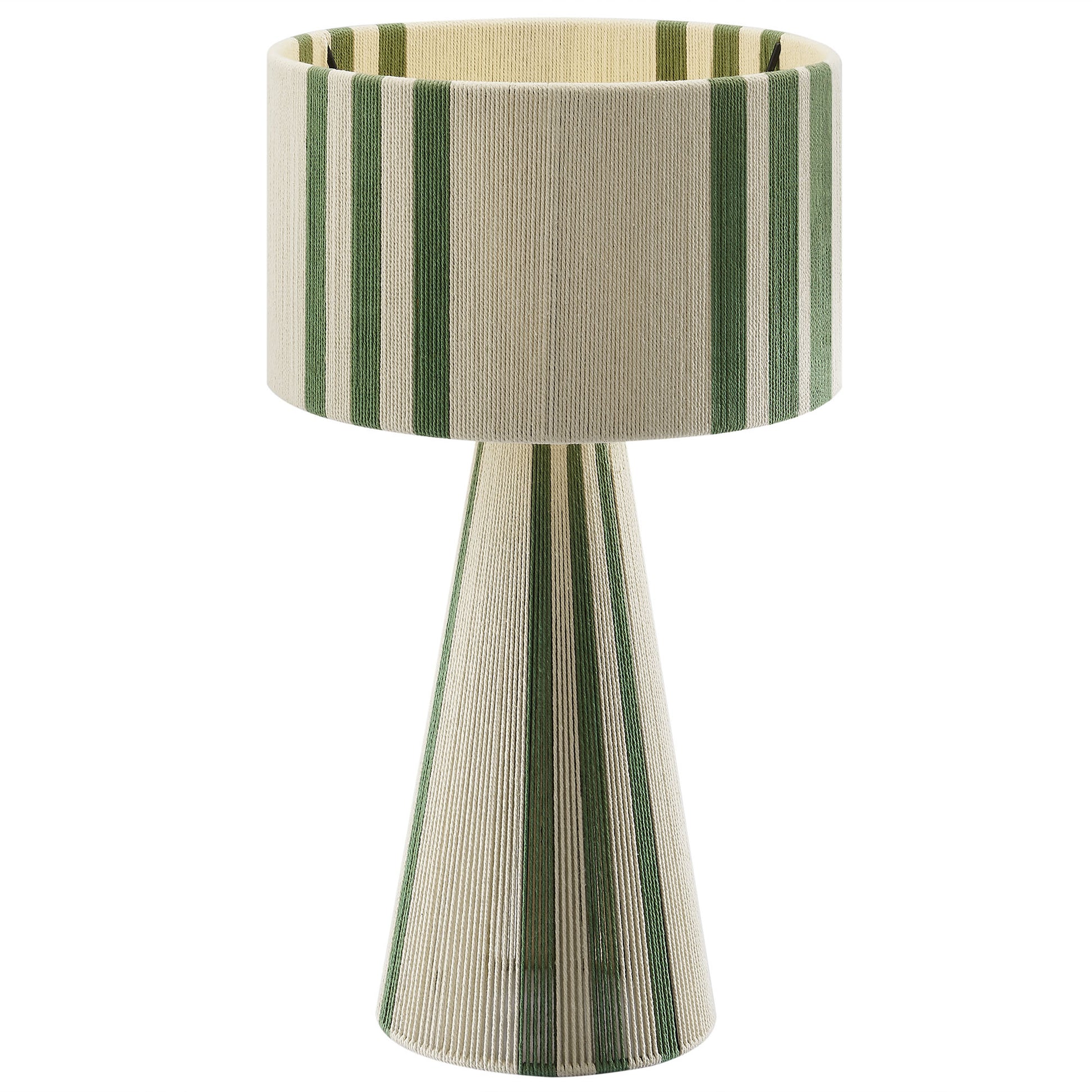 Gia Handwoven Cotton Thread Striped or Plain Table Lamp by Modway EEI-7262 FredCo