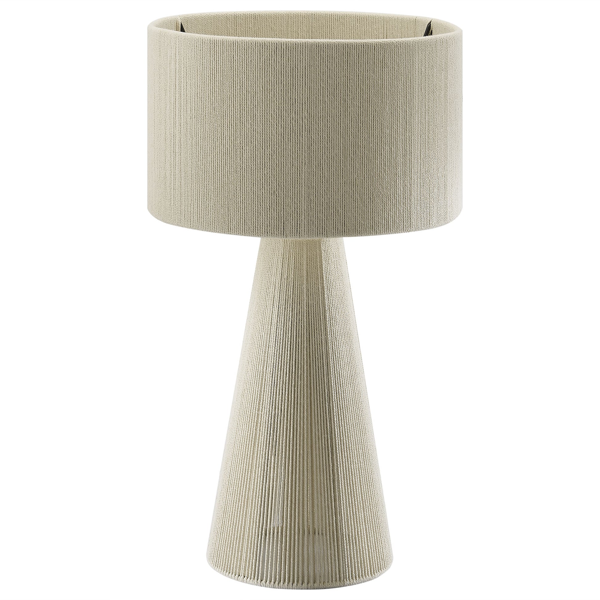 Gia Handwoven Cotton Thread Striped or Plain Table Lamp by Modway EEI-7262 FredCo