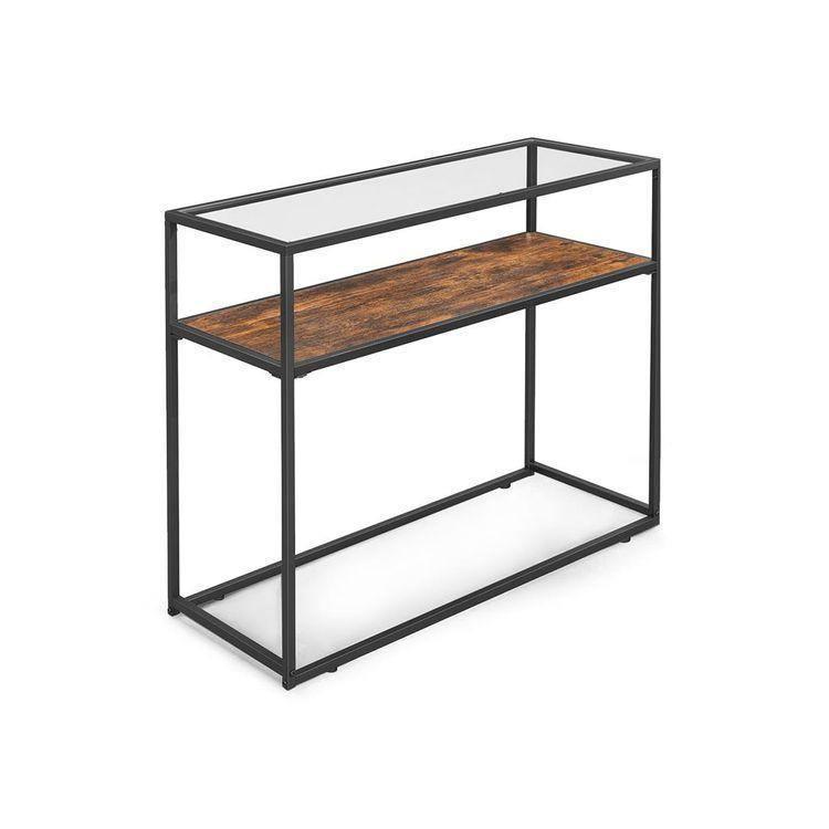 Glass Tabletop Console Table FredCo