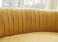 Gold Velvet Curved Sofa FredCo
