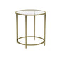 Golden Metal Side Table FredCo