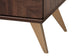 Graceland Mid-Century Modern Transitional Walnut Brown Finished Wood 2-Door TV Stand FredCo