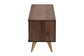 Graceland Mid-Century Modern Transitional Walnut Brown Finished Wood 2-Door TV Stand FredCo