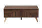Graceland Mid-Century Modern Transitional Walnut Brown Finished Wood 2-Drawer Coffee Table FredCo