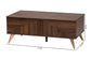 Graceland Mid-Century Modern Transitional Walnut Brown Finished Wood 2-Drawer Coffee Table FredCo