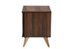 Graceland Mid-Century Modern Transitional Walnut Brown Finished Wood 2-Drawer Nightstand FredCo