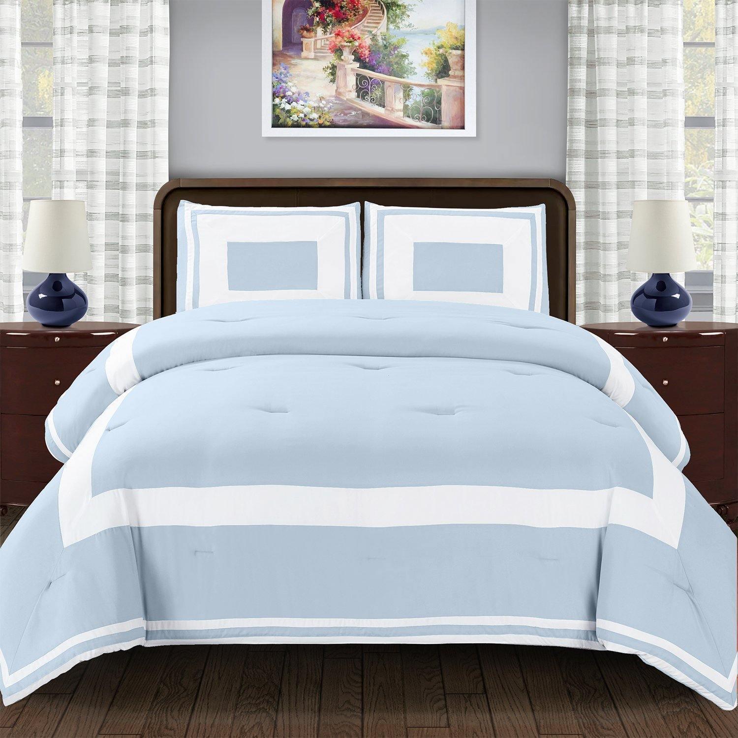 Grammercy Down Alternative Block Comforter Set FredCo