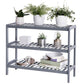 Gray Bamboo Shoe Rack FredCo
