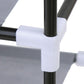 Gray Fabric 10-Tier Enclosed Shoe Rack FredCo