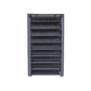 Gray Fabric 10-Tier Enclosed Shoe Rack FredCo