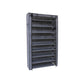 Gray Fabric 10-Tier Enclosed Shoe Rack FredCo