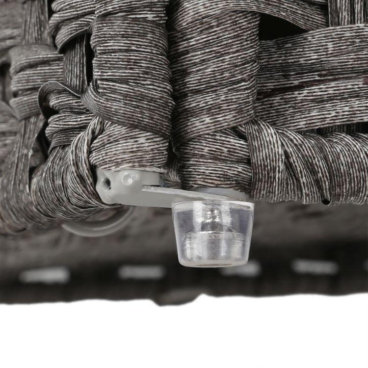 Gray Handwoven Laundry Basket FredCo