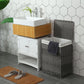 Gray Handwoven Laundry Basket FredCo