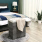 Gray Handwoven Laundry Basket FredCo
