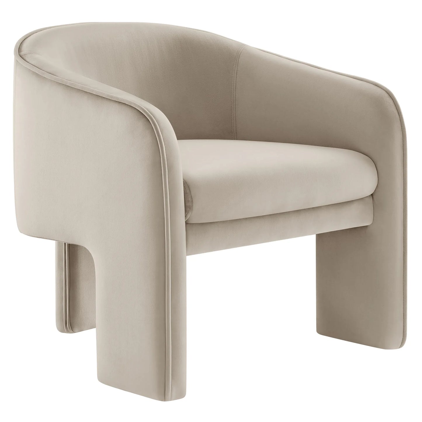 Greer Performance Velvet Upholstered Accent Armchair by Modway EEI-7102 FredCo
